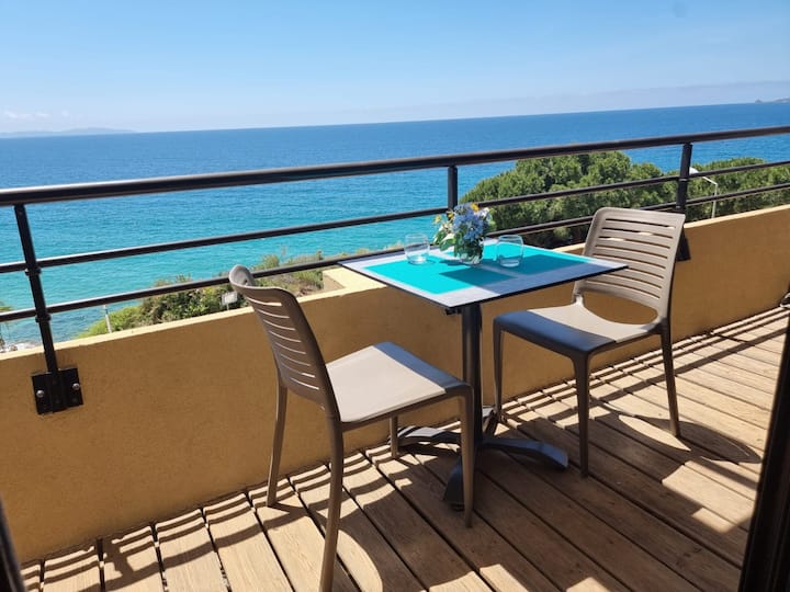 Beau Studio vue sur mer, route des sanguinaires. - 5